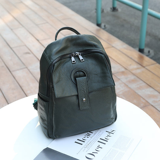 Mochila Bolso de Cuero Genuino para Mujer - Gran Capacidad y Estilo - Image 7
