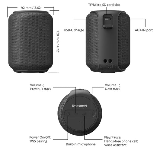 Parlante Portátil Impermeable con Súper Bajos y Alto Volumen para Bicicleta - Image 11