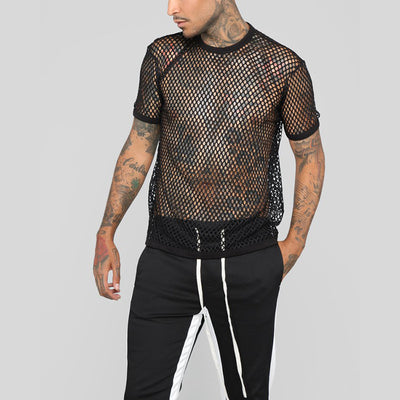 Playera Mesh Transpirable de Cuello Redondo para Hombre - Image 10