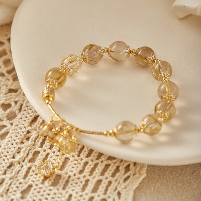Pulsera de Cristal Cuarzo Rubio con Energía de Abundancia - Image 6