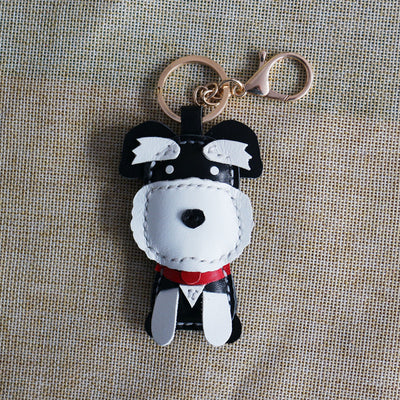 Llavero de Cuero Artesanal con Diseño de Perro Minimalista - Image 10