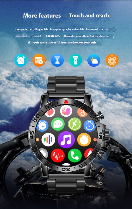 Reloj Inteligente con Llamadas Bluetooth, Monitoreo Cardíaco y Múltiples Deportes - Image 16