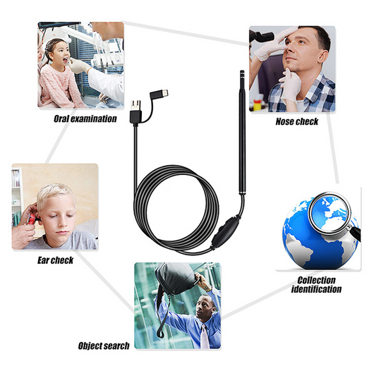 Otoscopio Digital 3 en 1 con Endoscopio HD 1.3MP - Image 9