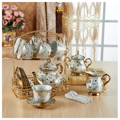 Juego de Taza y Plato de Cerámica Lujo para Café y Té - Image 11