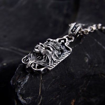 Collar Colgante León Tridimensional en Plata S925 - Image 5