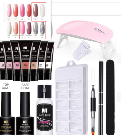 Set de Pegamento Extensión de Uñas en Gel Cristal Sólido - Image 8
