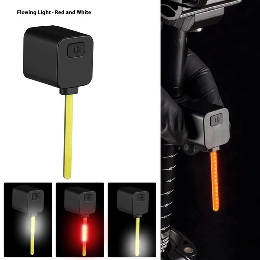 Luz Trasera LED para Bicicleta con Indicador de Seguridad Nocturna - Image 12