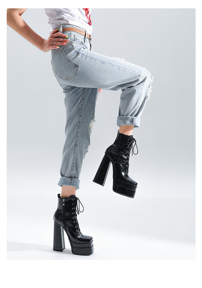 Botas de Tacón Grueso con Suela Reforzada - Estilo Chunky - Image 17