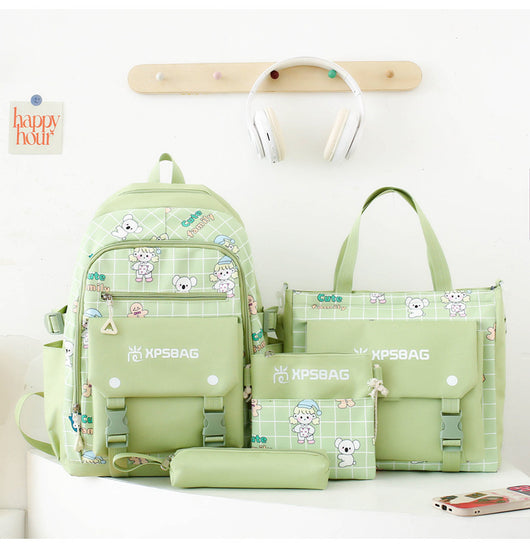 Mochila Escolar Primaria para Niñas - Set de Cuatro Piezas - Image 37