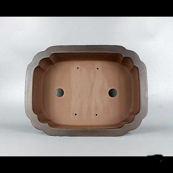 Maceta Rectangular de Barro Púrpura para Bonsái