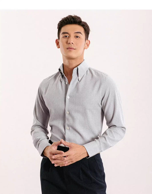 Camisa Casual de Cuadros Hombre Manga Larga sin Planchado - Image 19