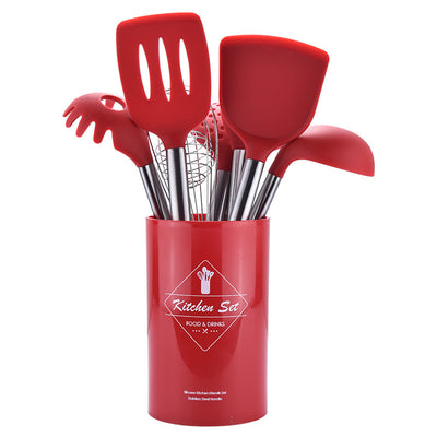 Juego de Utensilios de Cocina en Silicona con Mango de Acero Inoxidable - Image 12