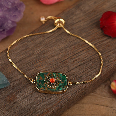 Colgante de Piedra con Girasol Pavé para Mujer - Image 32