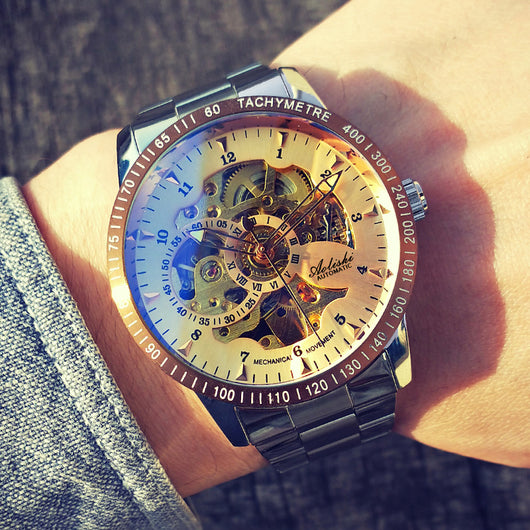 Reloj Mecánico Automático Hueco para Hombre Resistente al Agua - Image 12