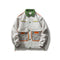 Men's Polyester Patchwork Coat - Premium Padded Jacket