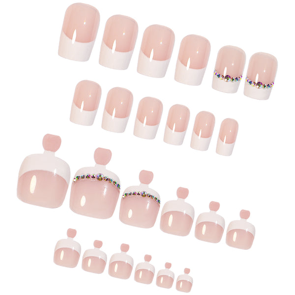 Kit de Parches de Polvo para Uñas - Manos y Pies Acabado Profesional