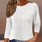 Blusa Cropped a Rayas con Cuello Redondo para Mujer