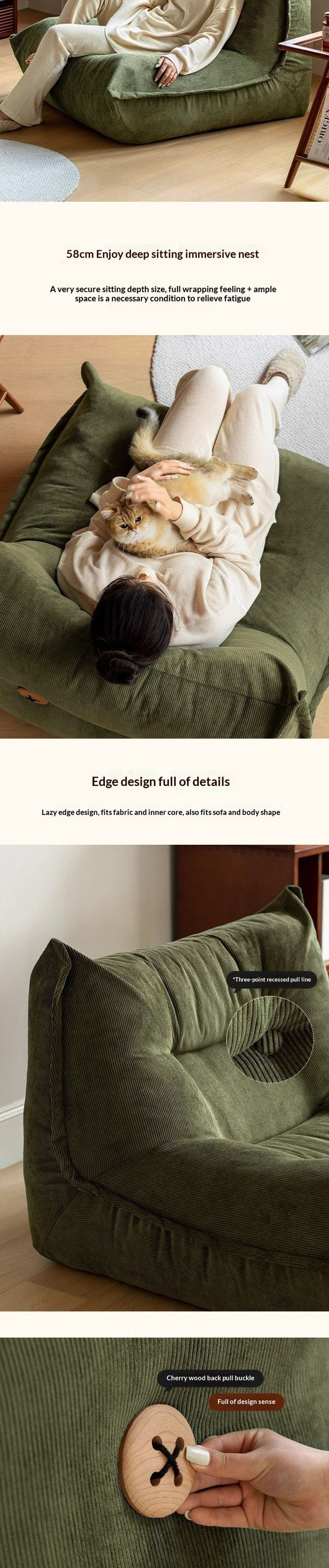 Sofá Tatami de Piso para Sala y Dormitorio - Image 11