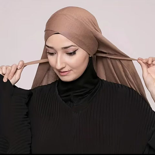 Bufanda Elástica de Algodón Puro para Mujer - Diseño Minimalista