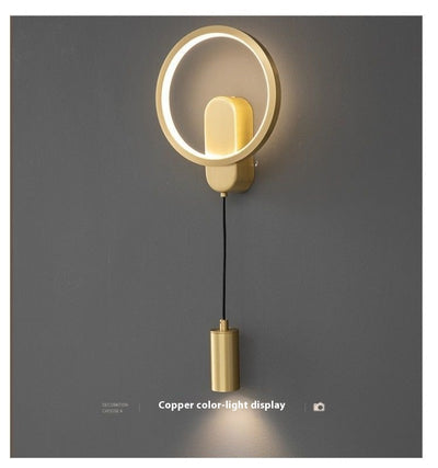Lámpara de Pared Cobre Lujo para Dormitorio y Mesita de Noche - Image 13