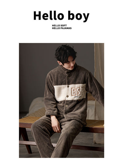 Pijama Talla Grande para Hombre de Manga Larga Cálido y Cómodo - Image 15