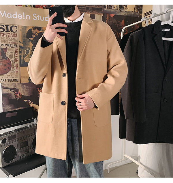 Abrigo de Lana Slim Fit para Hombre - Elegancia Moderna
