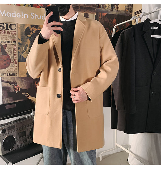 Abrigo de Lana Slim Fit para Hombre - Elegancia Moderna