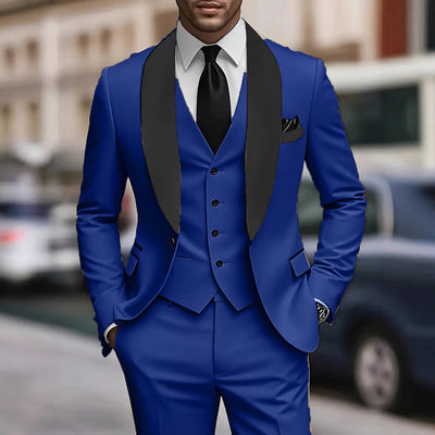 Traje Ejecutivo Tres Piezas Coreano Slim Fit para Hombre - Image 11