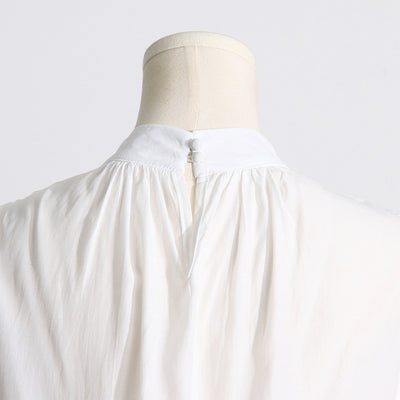 Conjunto de Dos Piezas: Blusa sin Mangas con Cuello Alzado Plisado y Falda Volantes - Image 5