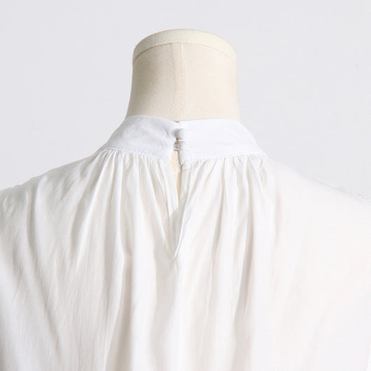 Conjunto de Dos Piezas: Blusa sin Mangas con Cuello Alzado Plisado y Falda Volantes - Image 5