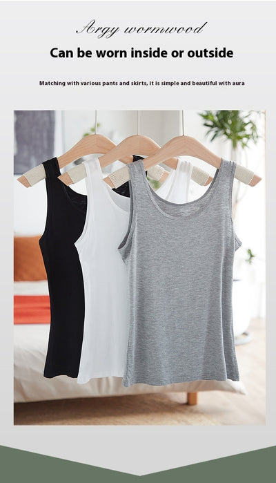 Tirantes Slim Fit Modal Negro y Blanco para Mujer - Image 13