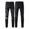 Jeans Slim Fit Elásticos con Detalles Rotos para Hombre