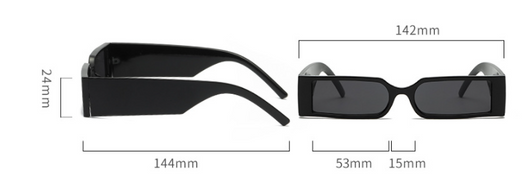 Gafas de Sol Vintage Rectangular Unisex - Estilo Hippie Designer - Image 15