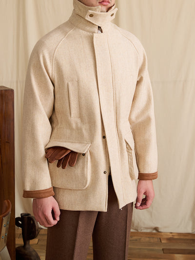 Chaqueta Safari Ejecutiva de Lana Gruesa Ajustada - Image 13