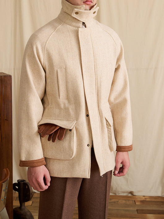 Chaqueta Safari Ejecutiva de Lana Gruesa Ajustada - Image 13