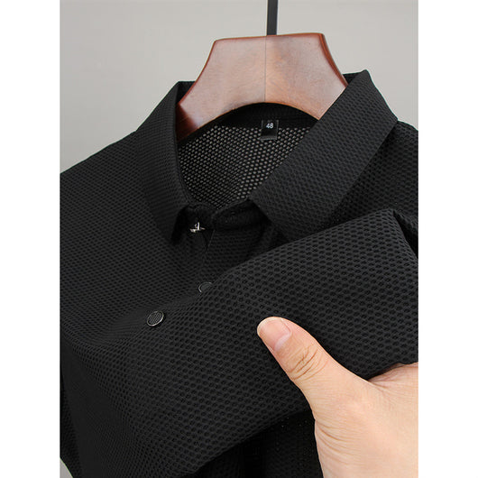 Camiseta Hombre Ice Silk Manga Corta - Frescura y Comodidad - Image 5