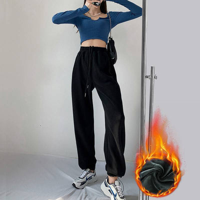 Pantalones Anchos de Cintura Alta Cómodos para Primavera y Otoño - Image 4