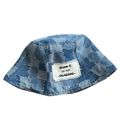 Gorra Pescador Vintage con Parches de Mezclilla Ajustable - Image 5
