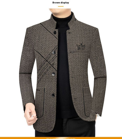 Abrigo Ejecutivo Casual para Hombre - Chaqueta Stand Collar Elegante - Image 14