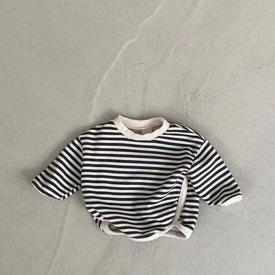 Sudadera Holgada a Rayas para Niña - Comodidad Casual - Image 24