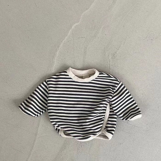 Sudadera Holgada a Rayas para Niña - Comodidad Casual - Image 24