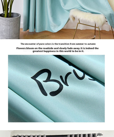 Brown thickened shading curtain with an electric carving floral texture, partially drawn in a bedroom setting. - Image 25