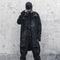 Abrigo Trench Patchwork Retro Dark con Capucha Original