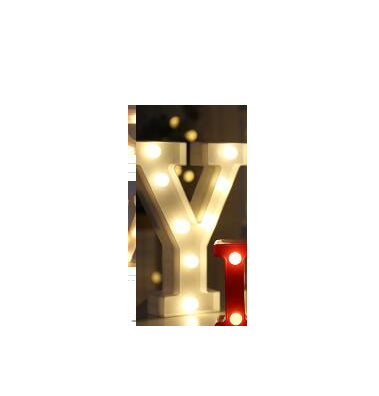 Letras y Números LED Luminosos para Decoración - Lámpara de Batería Romántica - Image 84