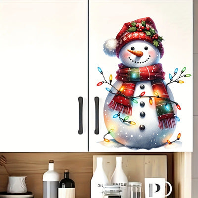 Pegatinas Navideñas Impermeables para Baño - Muñeco de Nieve - Image 8