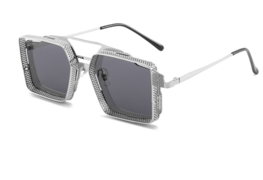 Gafas de Sol Steampunk Vintage Calado Metal para Hombre - Image 7