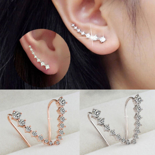 Aretes de Zirconia Colgante en Estilo Simple - Image 11