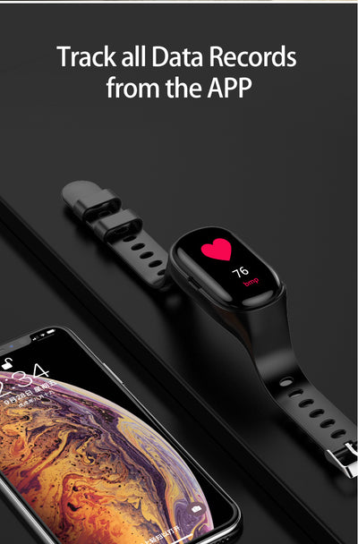Pulsera Inteligente M1 con Auriculares Bluetooth 2 en 1 - Monitor de Frecuencia Cardíaca y Llamadas - Image 8