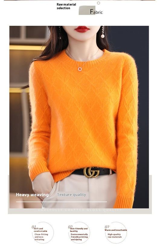 Suéter Jacquard Grueso para Mujer - Abrigo Cálido Otoño Invierno - Image 16
