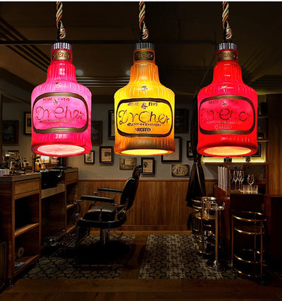 Lámpara Colgante Botella de Vino con Luz LED Creativa - Image 17